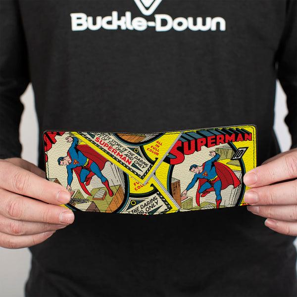 Buckle-Down Bi-Fold Wallet - Classic SUPERMAN #1 Flying Cover Pose