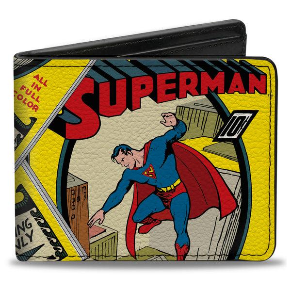 Buckle-Down Bi-Fold Wallet - Classic SUPERMAN #1 Flying Cover Pose