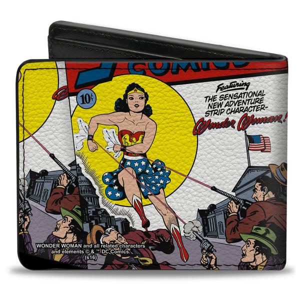 Buckle-Down Bi-Fold Wallet - Classic Wonder Woman SENSATION COMICS #1 Cover Pose