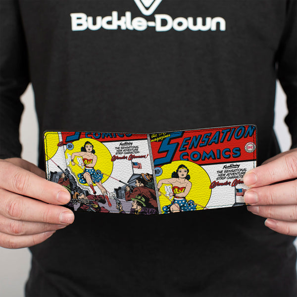 Buckle-Down Bi-Fold Wallet - Classic Wonder Woman SENSATION COMICS #1 Cover Pose