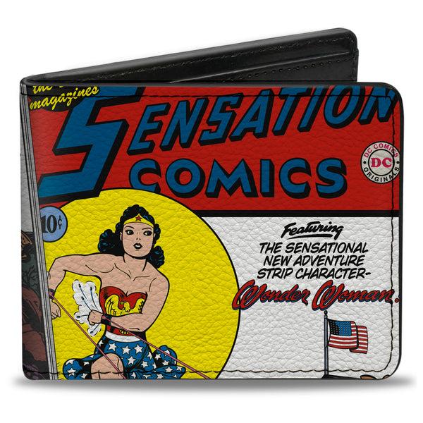 Buckle-Down Bi-Fold Wallet - Classic Wonder Woman SENSATION COMICS #1 Cover Pose