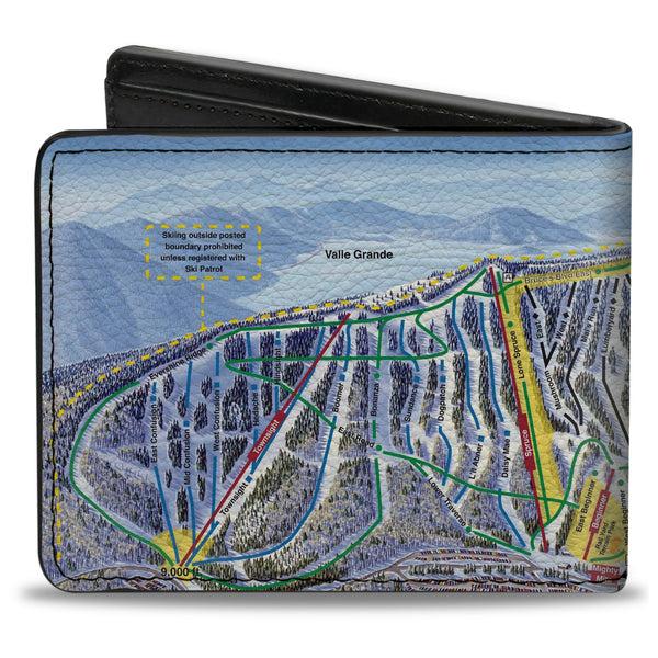 Buckle-Down Bi-Fold Wallet - Colorado Aspen Ski Trail Map