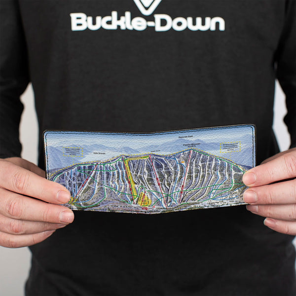 Buckle-Down Bi-Fold Wallet - Colorado Aspen Ski Trail Map