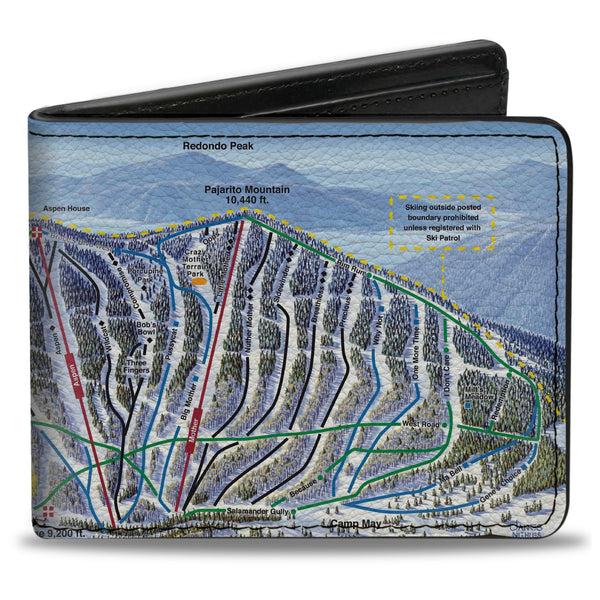Buckle-Down Bi-Fold Wallet - Colorado Aspen Ski Trail Map