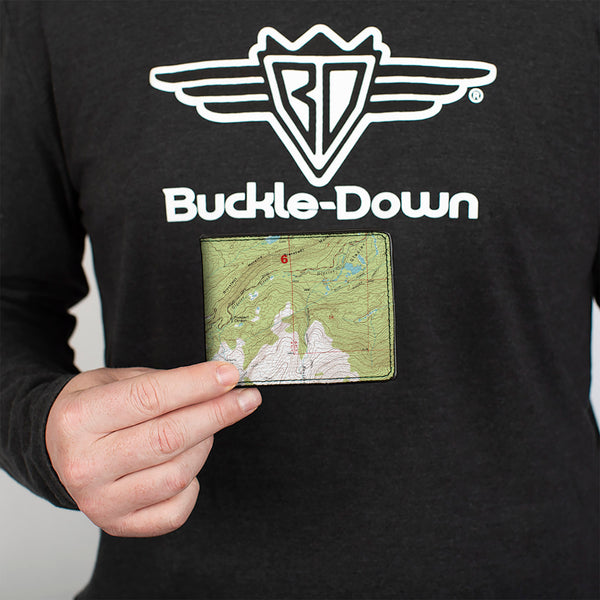 Buckle-Down Bi-Fold Wallet - Colorado Aspen Topographic Map
