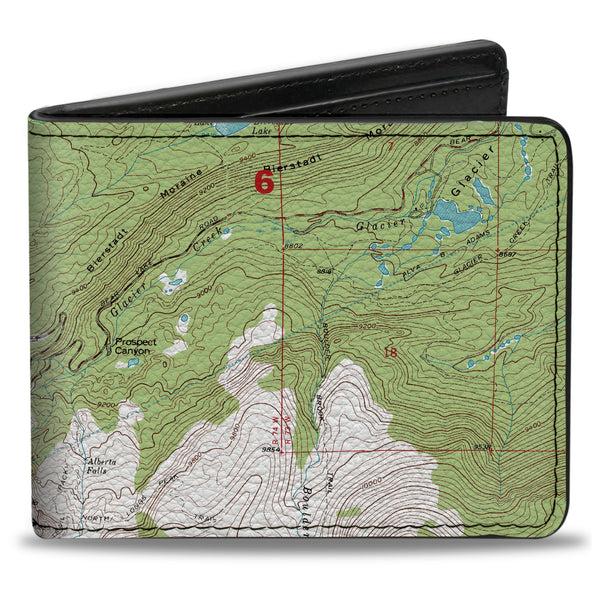 Buckle-Down Bi-Fold Wallet - Colorado Aspen Topographic Map