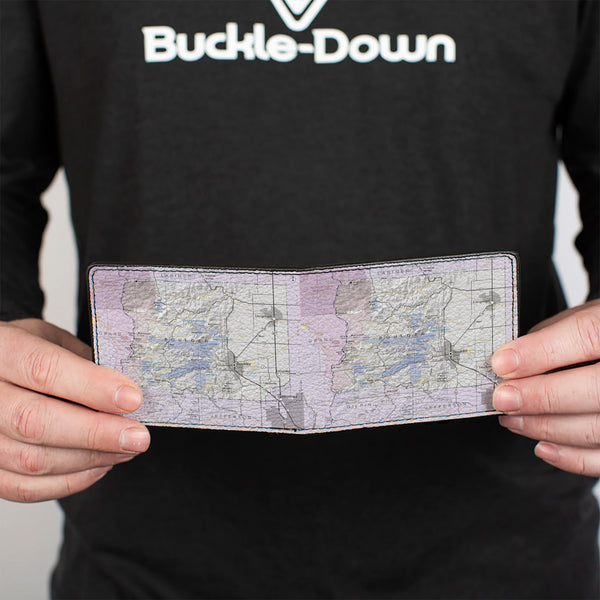 Buckle-Down Bi-Fold Wallet - Colorado Boulder City Map