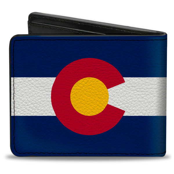 Buckle-Down Bi-Fold Wallet - Colorado Flag Logo Centered