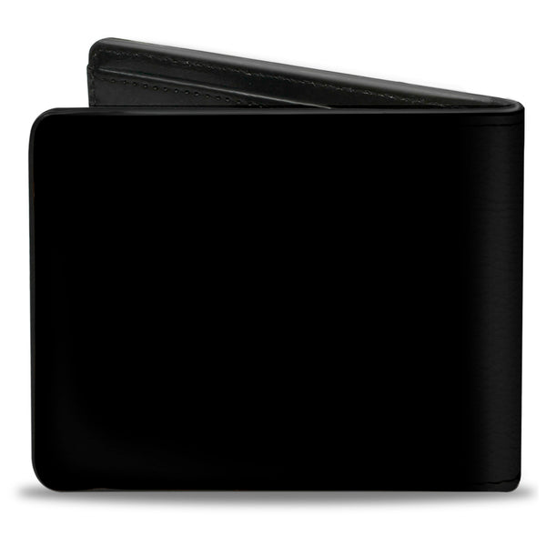 Buckle-Down Bi-Fold Wallet - Corvette C3 Crossed Flags Logo Black
