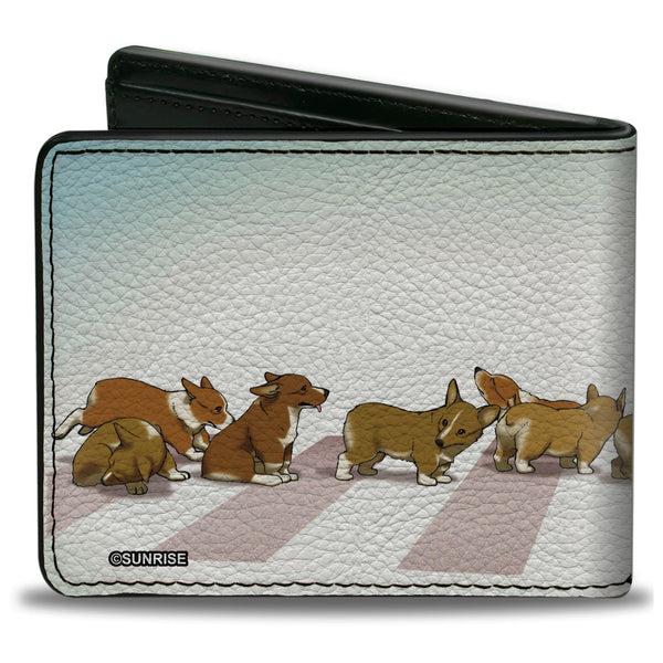 Buckle-Down Bi-Fold Wallet - COWBOY BEBOP Ein With Family Pose And Title Logo Blue Fade
