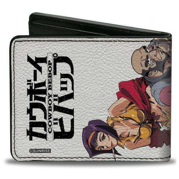 Buckle-Down Bi-Fold Wallet - COWBOY BEBOP Four Character Group Pose And Title Logo