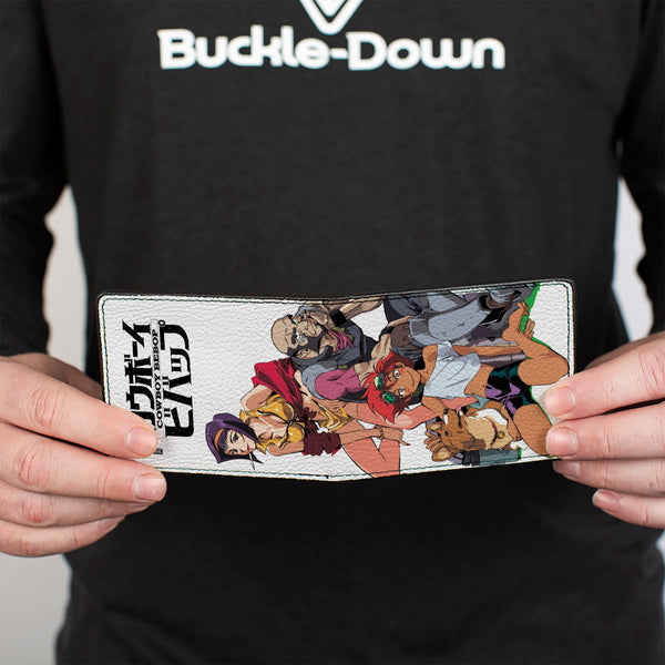 Buckle-Down Bi-Fold Wallet - COWBOY BEBOP Four Character Group Pose And Title Logo