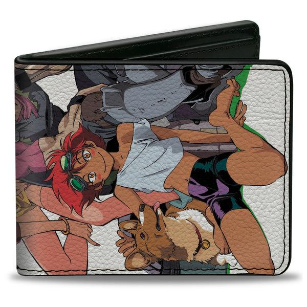 Buckle-Down Bi-Fold Wallet - COWBOY BEBOP Four Character Group Pose and Title Logo