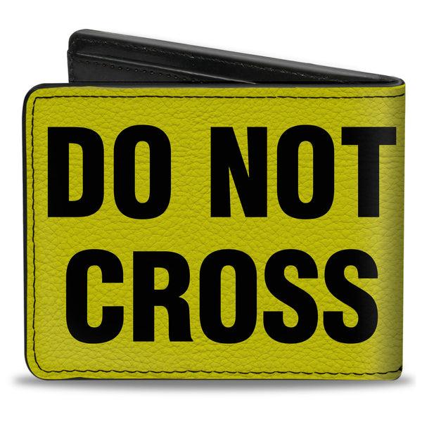 Buckle-Down Bi-Fold Wallet - CRIME SCENE DO NOT CROSS Yellow Black