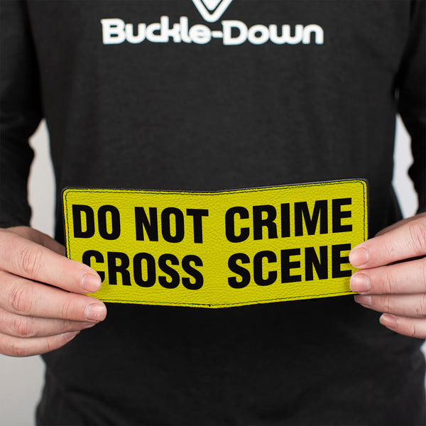 Buckle-Down Bi-Fold Wallet - CRIME SCENE DO NOT CROSS Yellow Black