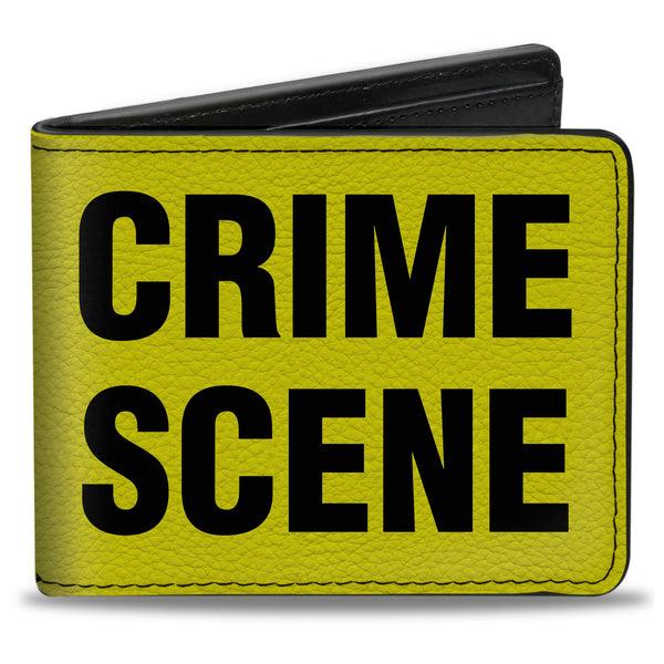 Buckle-Down Bi-Fold Wallet - CRIME SCENE DO NOT CROSS Yellow Black