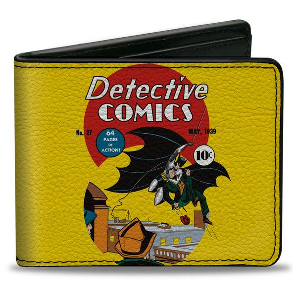 Buckle-Down Bi-Fold Wallet - DC Comics Batman No. 27 Comic Cover Scene Yellow