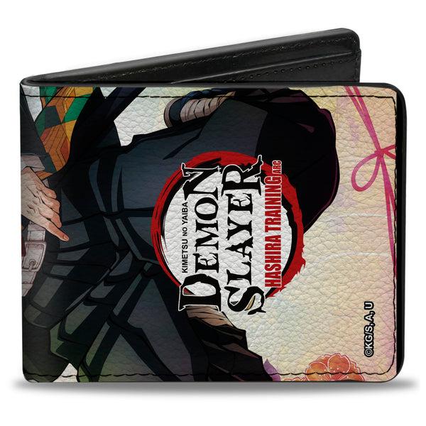 Buckle-Down Bi-Fold Wallet - DEMON SLAYER Giyu Tomioka Sword Pose and Title Logo