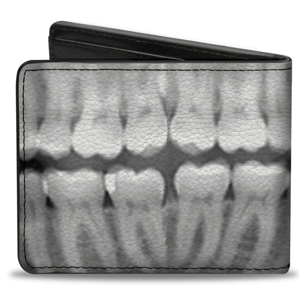 Buckle-Down Bi-Fold Wallet - Dental X-Rays Black White