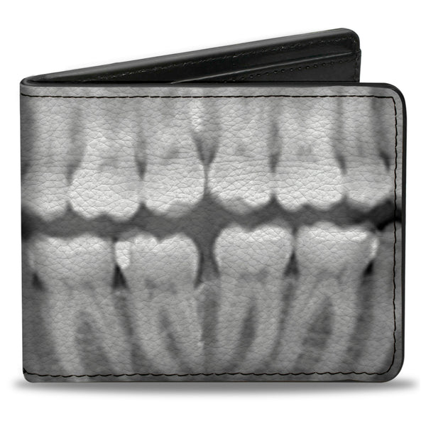 Buckle-Down Bi-Fold Wallet - Dental X-Rays Black White