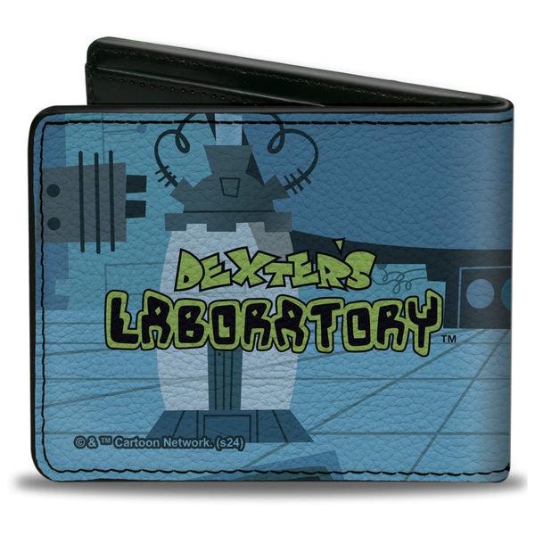 Buckle-Down Bi-Fold Wallet - DEXTER'S LABORATORY Angry Pose And Title Logo Blues