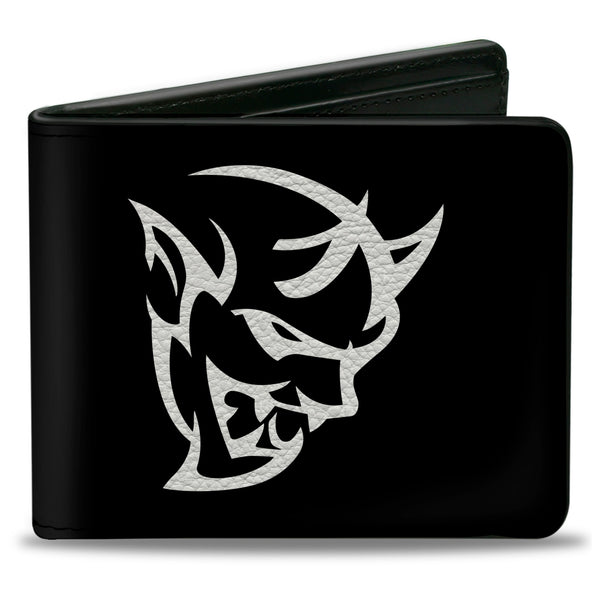 Buckle-Down Bi-Fold Wallet - Dodge Demon Icon Black White