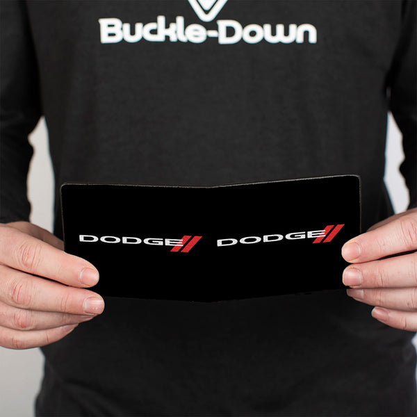 Buckle-Down Bi-Fold Wallet - DODGE Red Rhombus Black White Red