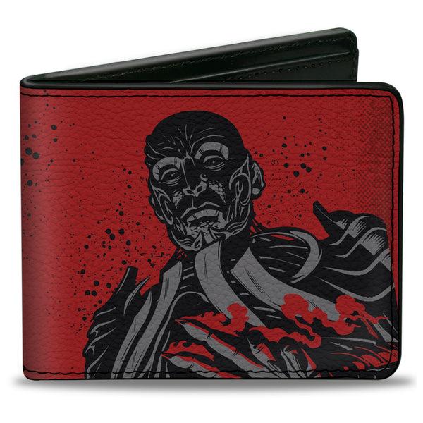 Buckle-Down Bi-Fold Wallet - Dungeons & Dragons Vecna Pose A SMALL PRICE TO PAY Close-Up Red/Black/Gray
