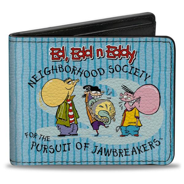 Buckle-Down Bi-Fold Wallet - ED EDD N EDDY JAWBREAKERS Pose and Title Logo Blues