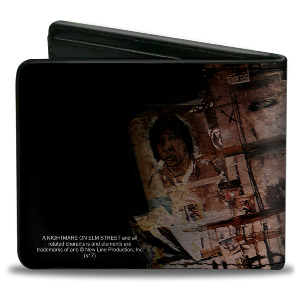 Buckle-Down Bi-Fold Wallet - ELM ST Scratch & Scribbles Freddy Shadow