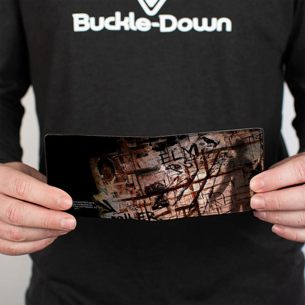 Buckle-Down Bi-Fold Wallet - ELM ST Scratch & Scribbles Freddy Shadow