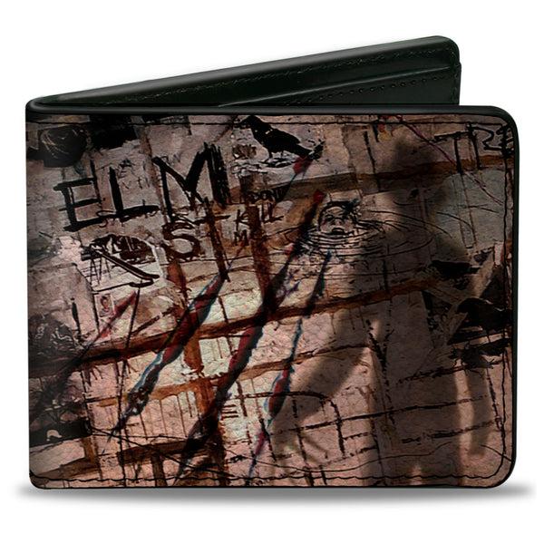 Buckle-Down Bi-Fold Wallet - ELM ST Scratch & Scribbles Freddy Shadow
