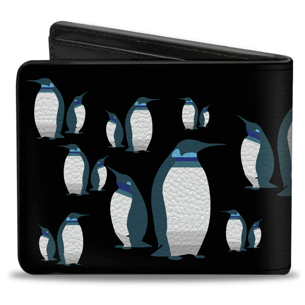 Buckle-Down Bi-Fold Wallet - Emperor Penguins Gray Blues