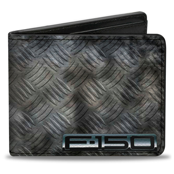 Buckle-Down Bi-Fold Wallet - F-150 + Ford Truck Checker Metal Diamond Plate