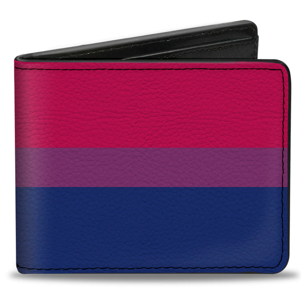Buckle-Down Bi-Fold Wallet - Flag Bisexual Pink Purple Blue