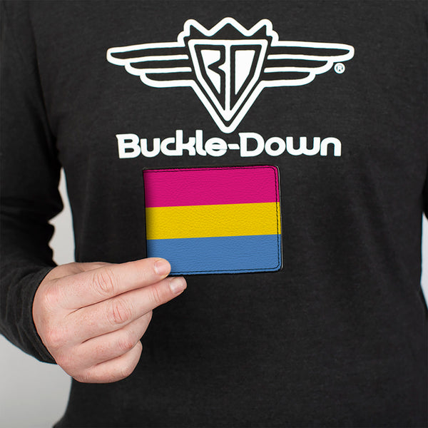 Buckle-Down Bi-Fold Wallet - Flag Pansexual Pink Yellow Blue