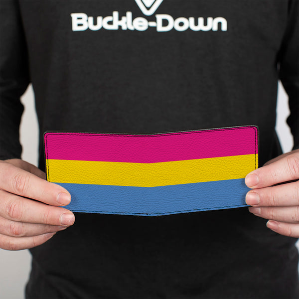 Buckle-Down Bi-Fold Wallet - Flag Pansexual Pink Yellow Blue