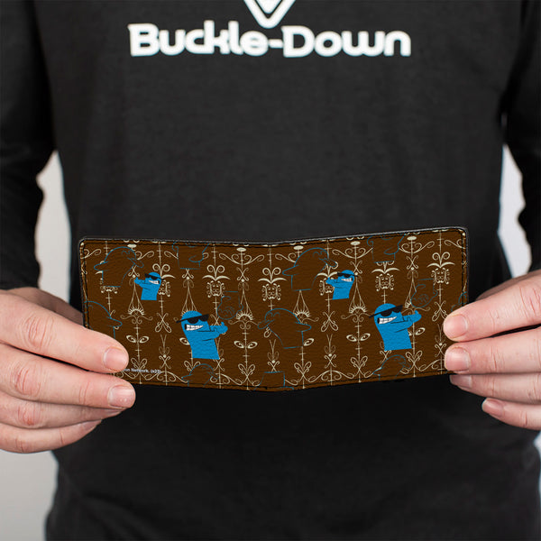 Buckle-Down Bi-Fold Wallet - Foster's Home For Imaginary Friends Bloo Poses Black/White