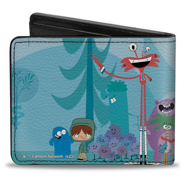 Buckle-Down Bi-Fold Wallet - Foster's Home For Imaginary Friends Group Pose Blues