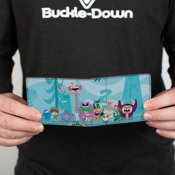Buckle-Down Bi-Fold Wallet - Foster's Home For Imaginary Friends Group Pose Blues