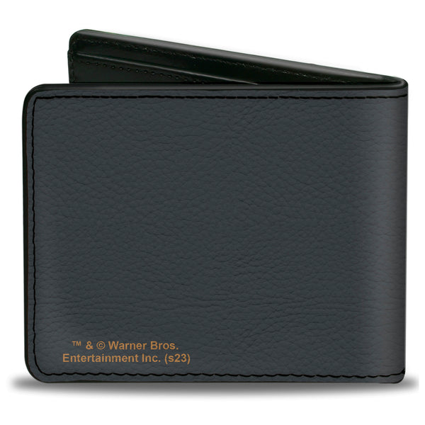 Buckle-Down Bi-Fold Wallet - GILMORE GIRLS LUKE'S Coffee Cup Icon Gray/Browns