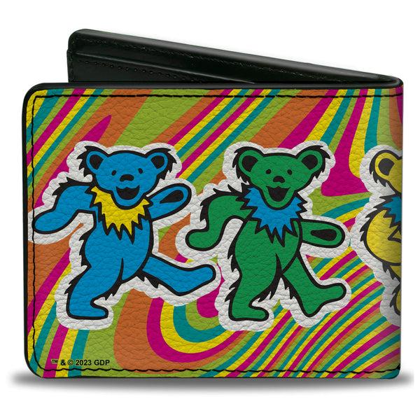 Buckle-Down Bi-Fold Wallet - Grateful Dead Dancing Bears Swirl Multi Color