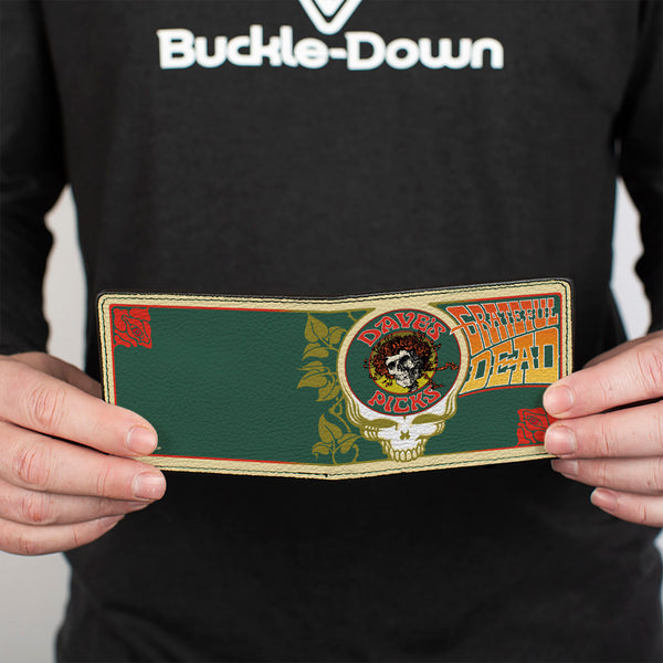 Buckle-Down Bi-Fold Wallet - Grateful Dead Dave's Picks Bonus 2012 Capital Centre Landover Cover Art
