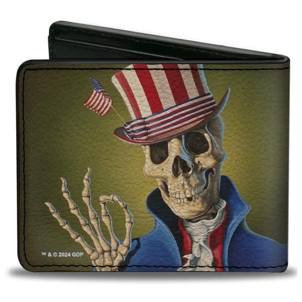 Buckle-Down Bi-Fold Wallet - Grateful Dead Dave's Picks Volume Four College Of William And Mary Uncle Sam Cover Art