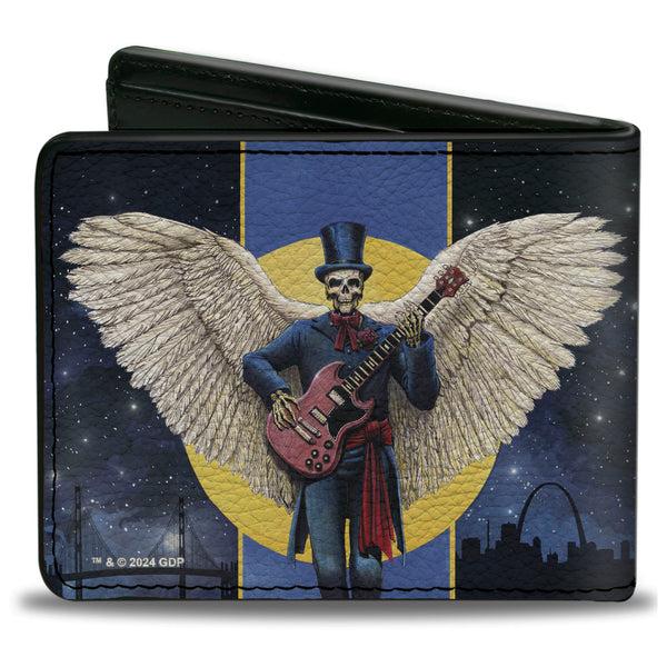 Buckle-Down Bi-Fold Wallet - Grateful Dead Dave's Picks Volume Six San Francisco And St. Louis Skeleton Cover Art