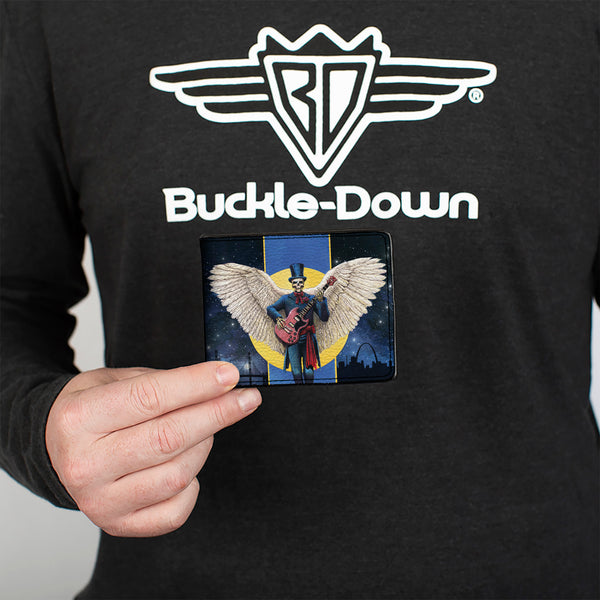 Buckle-Down Bi-Fold Wallet - Grateful Dead Dave's Picks Volume Six San Francisco And St. Louis Skeleton Cover Art