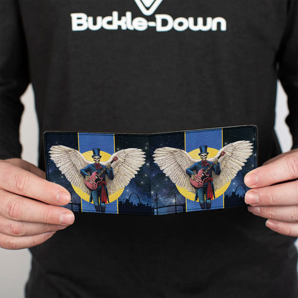 Buckle-Down Bi-Fold Wallet - Grateful Dead Dave's Picks Volume Six San Francisco And St. Louis Skeleton Cover Art