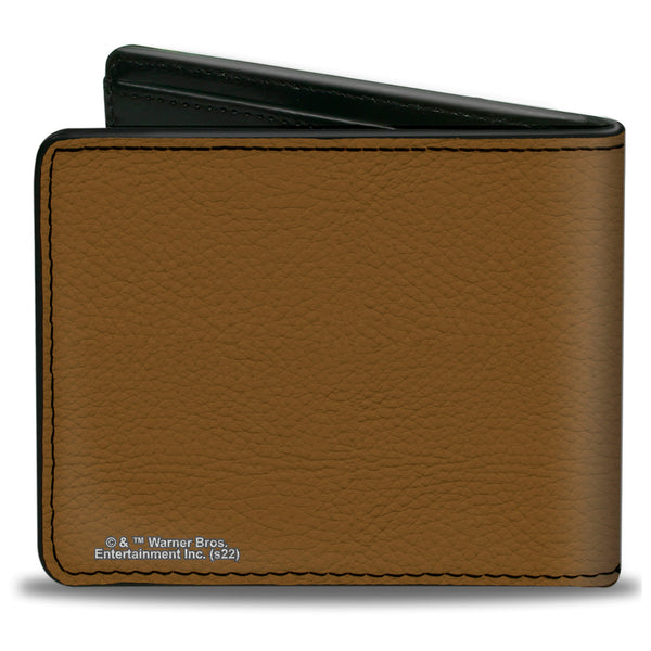 Buckle-Down Bi-Fold Wallet - Gremlins GIZMO Script Pose Brown/Black
