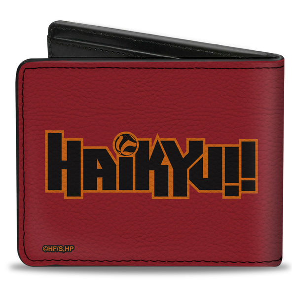Buckle-Down Bi-Fold Wallet - HAIKYU Nekoma High School Kozume And Kuroo CONNECT Pose Red