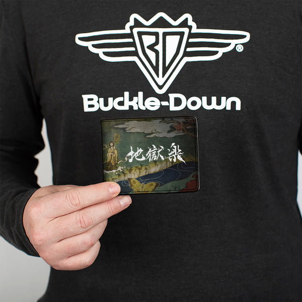 Buckle-Down Bi-Fold Wallet - HELL'S PARADISE Scene And Title Logo